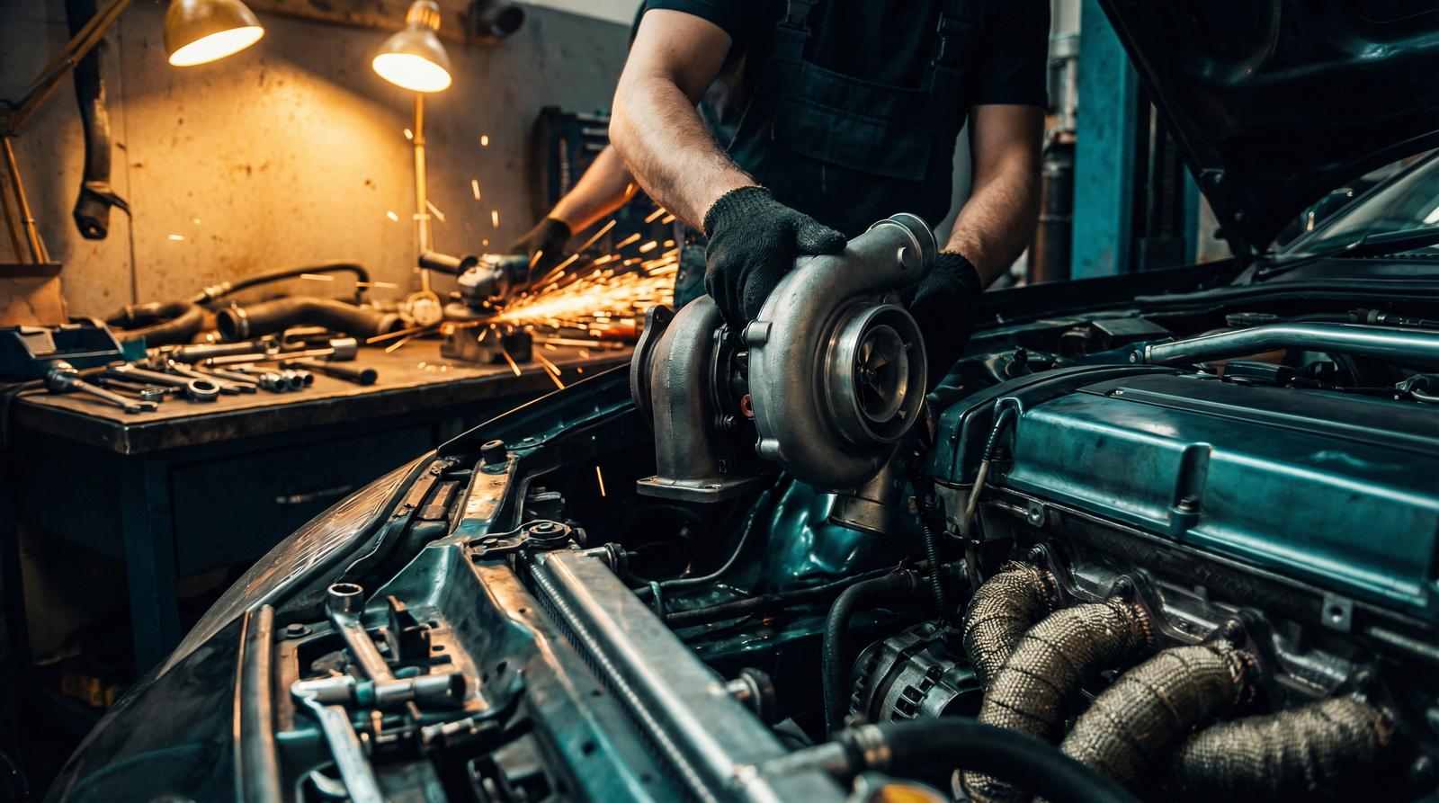 高清视频修车视频教程-涡轮增压器安装