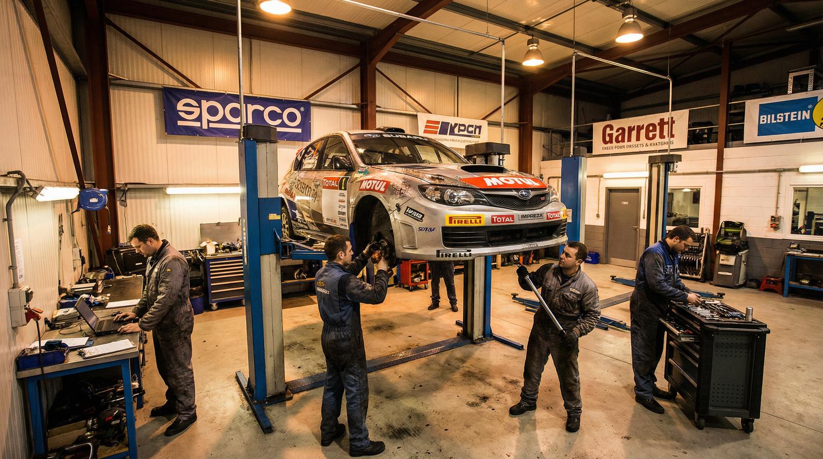 高清视频拉力赛车视频-赛前准备